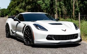 Chevrolet Corvette Z06 on Vossen Wheels (HF-2) 2019 года